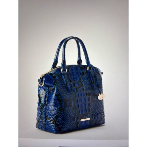NWT Brahmin Duxbury Satchel Blue Viper Ombre Melbourne - Picture 2 of 6